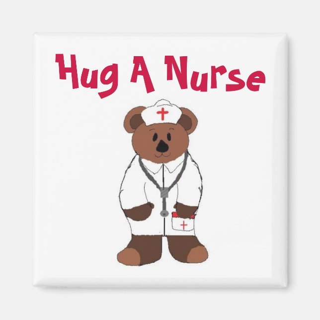 Hug A Nurse Magnet (Framsidan)