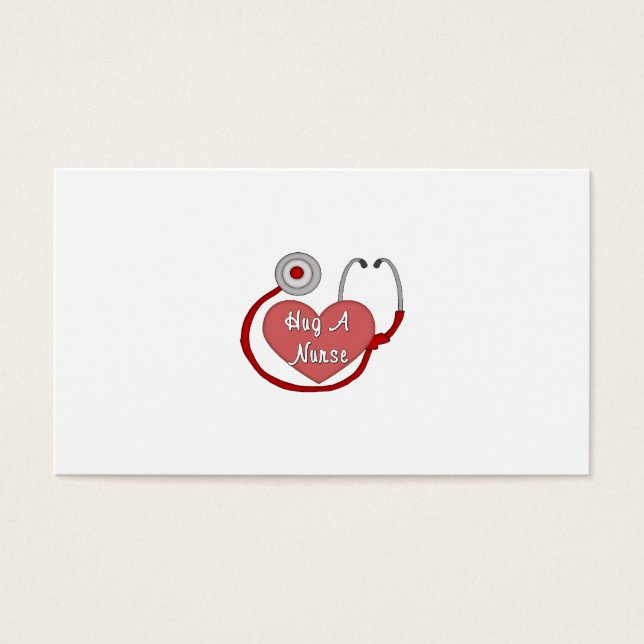 Hug A Nurse Visitkort (Framsidan)