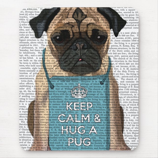 Hug a Pug Musmatta (Framsidan)