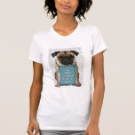 Hug a Pug T Shirt<br><div class="desc">Hug en Pug av FabFunky. En söt pug med en "Behålla Lugn och Hug a Pug"-skylt. | 190008D</div>