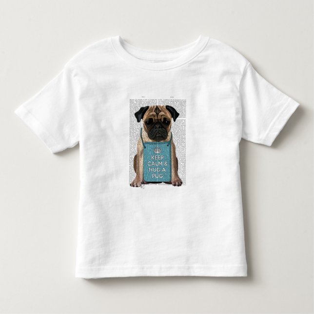Hug a Pug T Shirt (Framsida)
