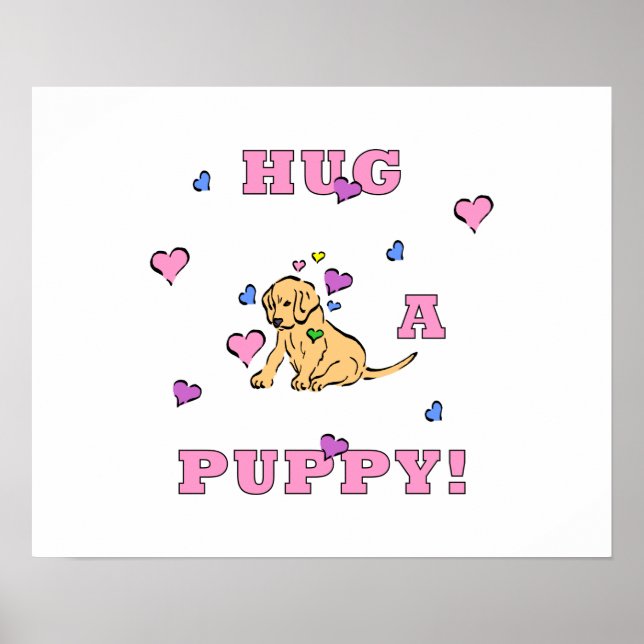 Hug A Puppy Poster (Framsidan)