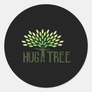 Hug A Träd - Tree hugger, Earth Day Kärlek Earth G Runt Klistermärke