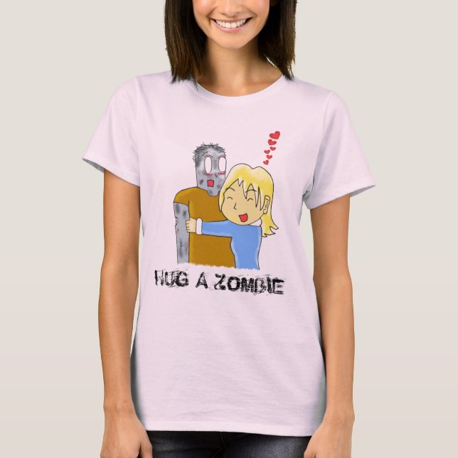 Hug A Zombie t-shirt (Framsida)