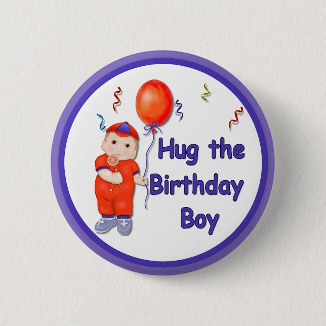 Hug, Birthday Boy Knapp (Framsida)