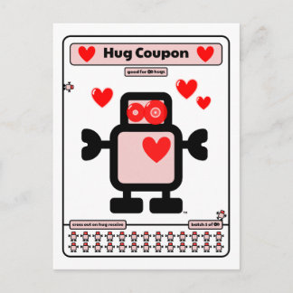 Hug Coupon Vykort