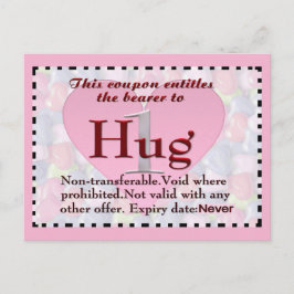 Hug Coupon-vykort Vykort