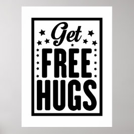 Hug Day - Roligt Retro Advertising Poster