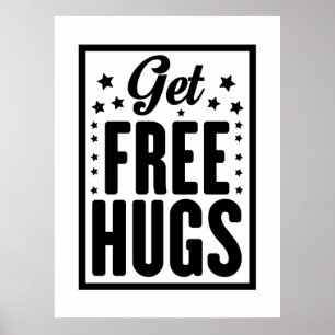 Hug Day - Roligt Retro Advertising Poster