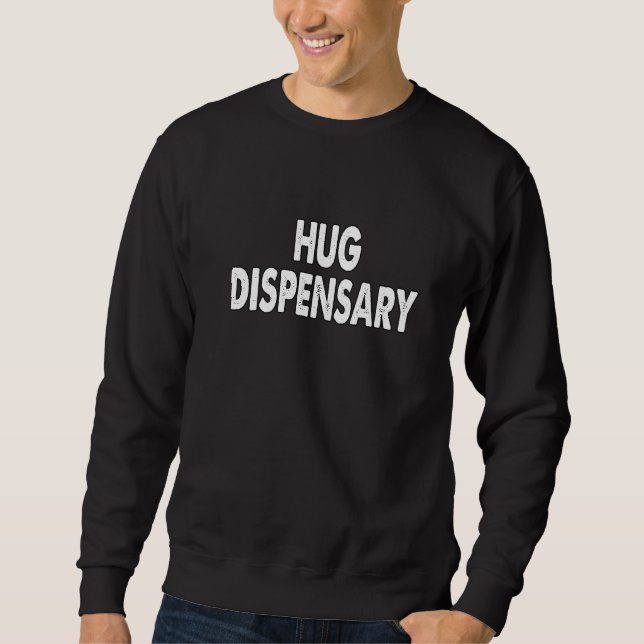 Hug Dispensent Flirt Single Girls Killar Cute Hipp Lång Ärmad Tröja (Framsida)