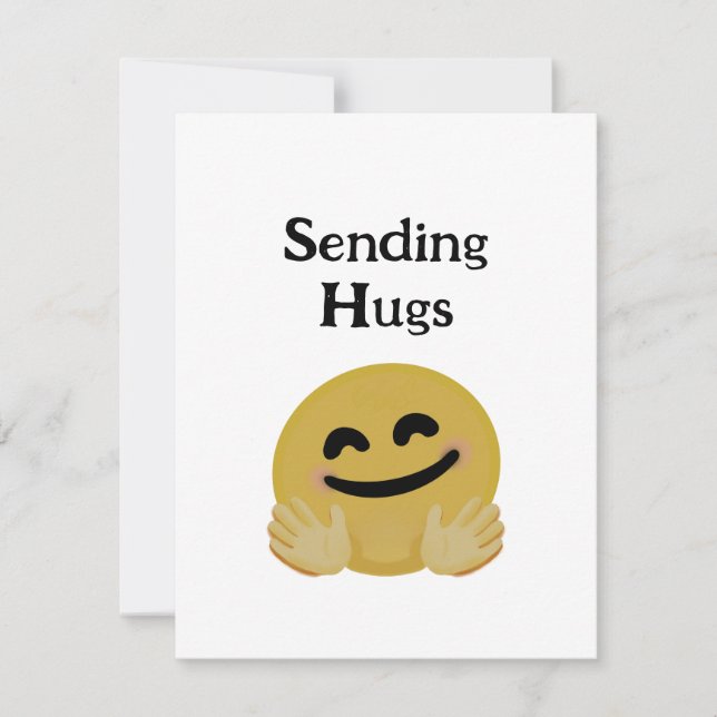 "Hug Emoji" Anteckningskort (Framsida)