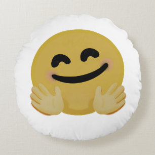 "Hug Emoji" Rund Kudde
