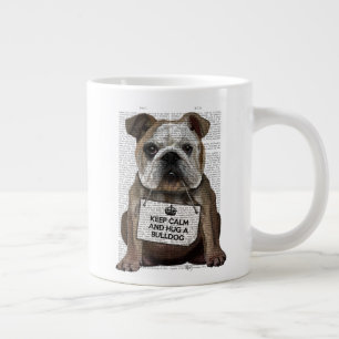 Hug en bulldog jumbo mugg