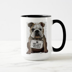 Hug en bulldog mugg