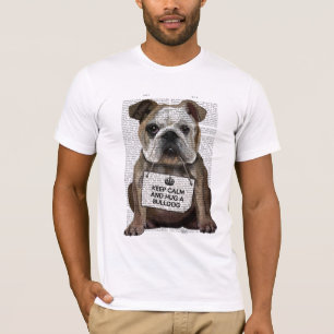 Hug en bulldog t shirt