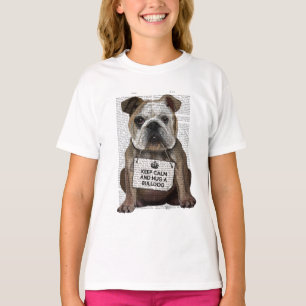 Hug en bulldog t shirt