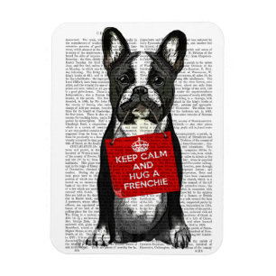 Hug en frenchie magnet