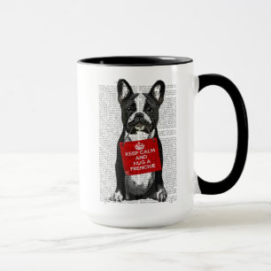 Hug en frenchie mugg