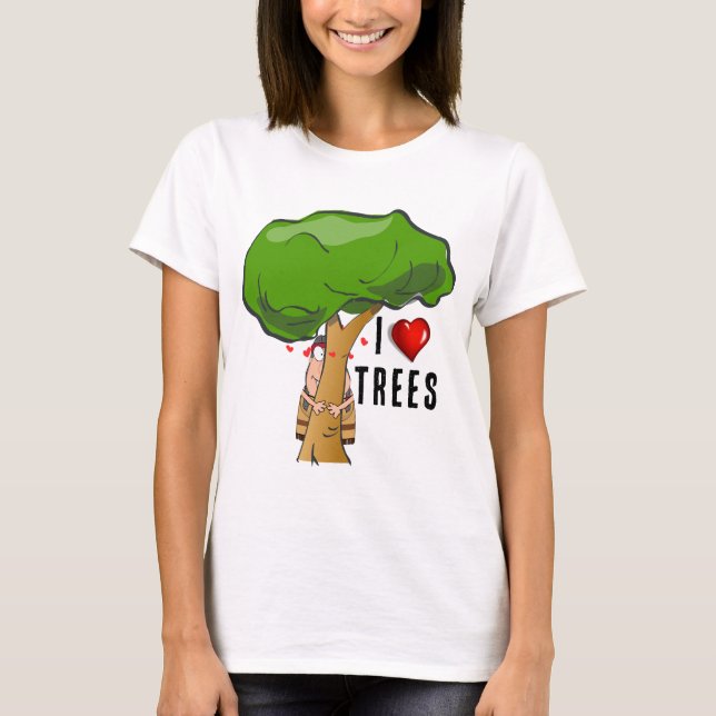 Hug en Träd-dag T Shirt (Framsida)