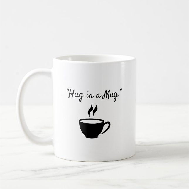 "Hug i Mugg." Kaffemugg (Vänster)