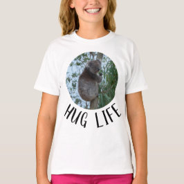 Hug Life Cute Funny Koala i Träd T Shirt