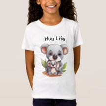 Hug Life Koala - Cute Funny Koala T-Shirt för barn
