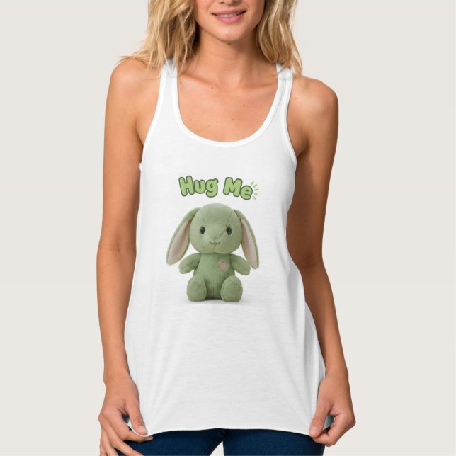 Hug Me Bunny Linne Med Racerback (Framsida)
