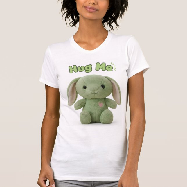 Hug Me Bunny Slim Fit Tee (Framsida)