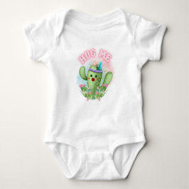 Hug Me Cactus Funny Mysiga Baby Bodykostym T Shirt