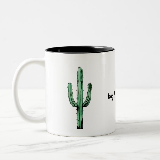 Hug Me Cactus Mugg - Fin och fet design (Vänster)