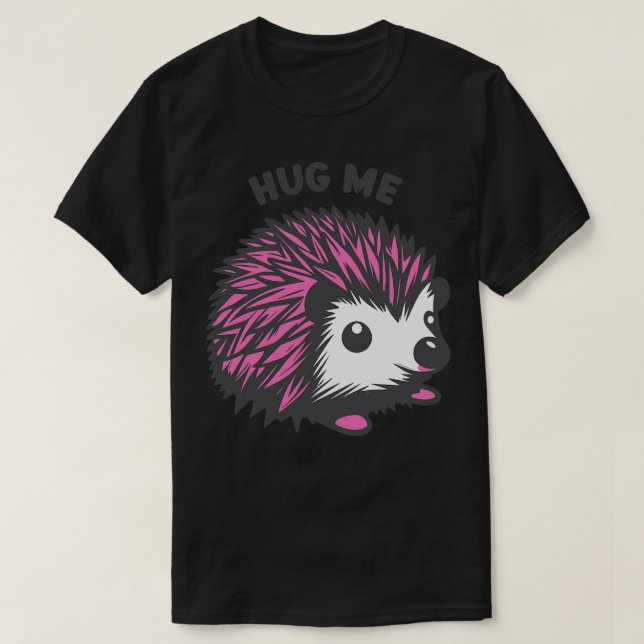 Hug Me gullig hedgehog T Shirt (Design framsida)