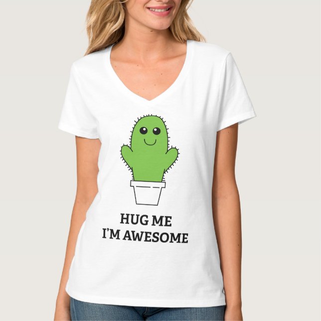 Hug Me jag är Fantastisk T Shirt (Framsida)