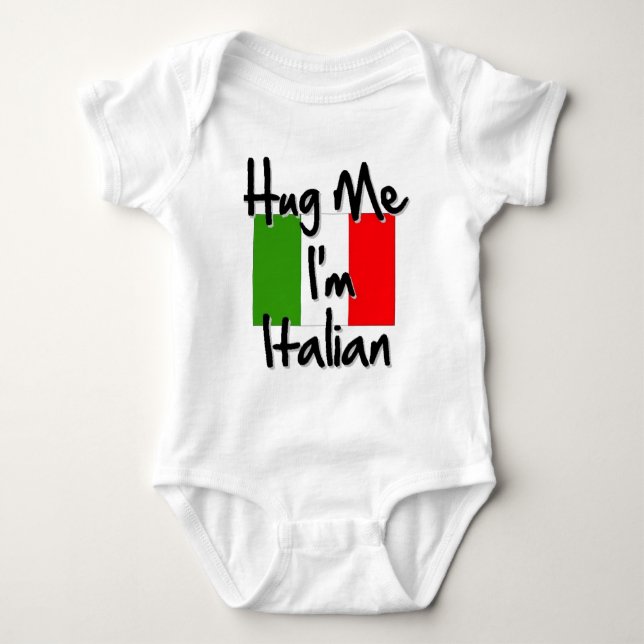 Hug Me jag är italienare T-shirt (Framsida)
