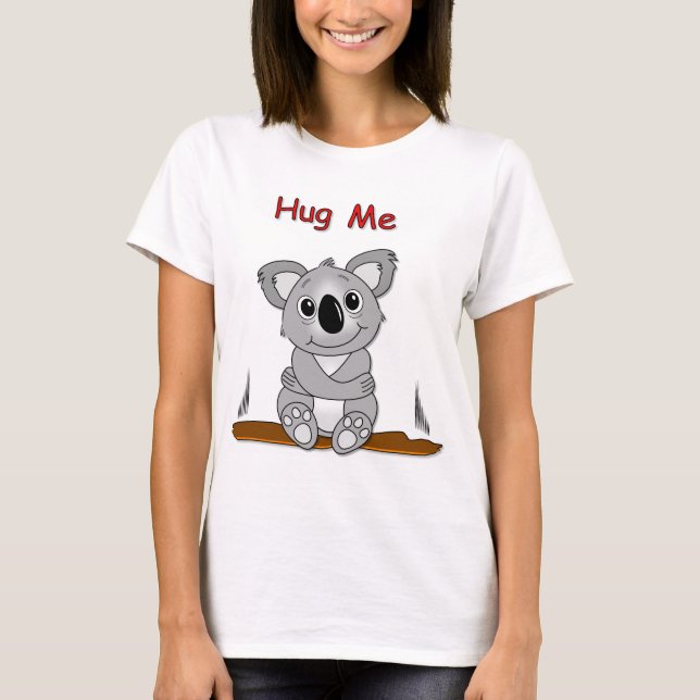Hug Me Koala T Shirt (Framsida)