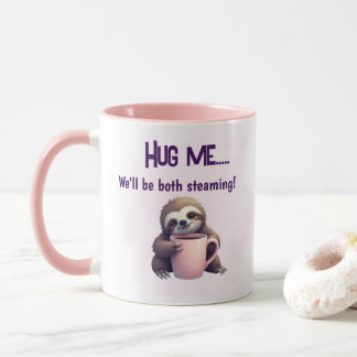 Hug Me Sloth Mugg - Mysigt och styrande Roligt