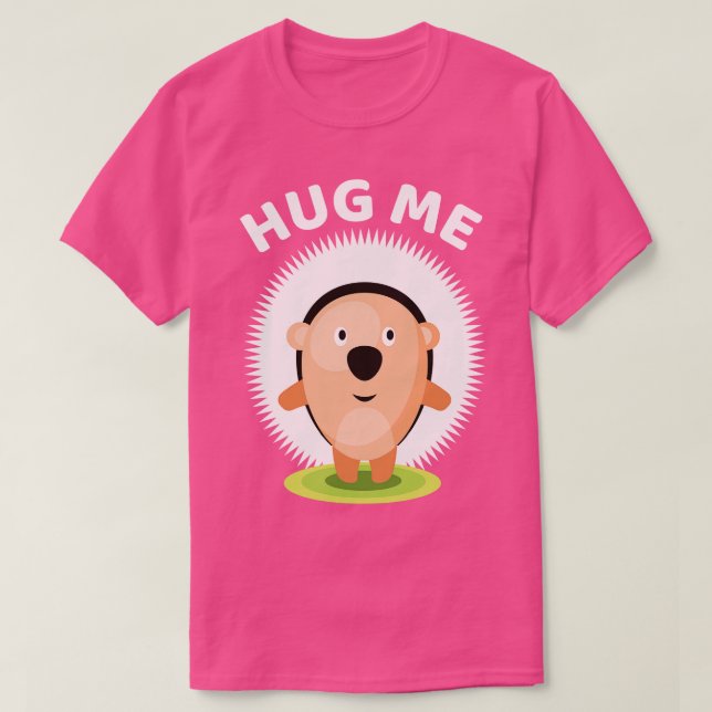 Hug mig hedgehog tshirt t shirt (Design framsida)