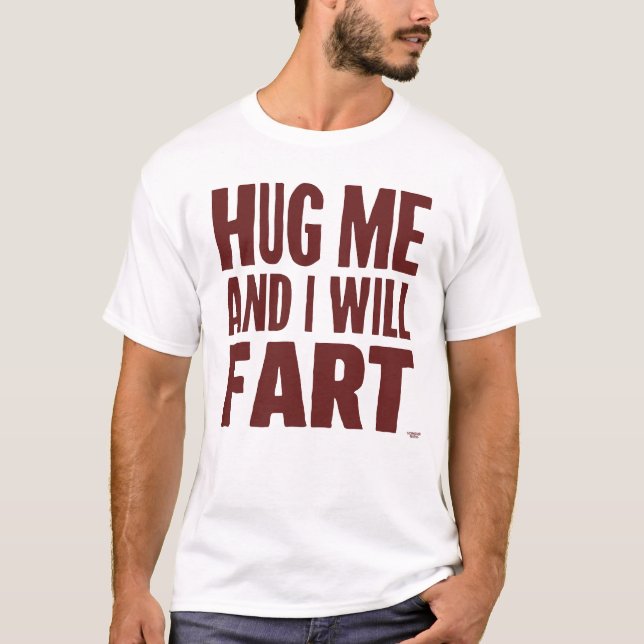 Hug mig och jag ska ta fart t shirt (Framsida)