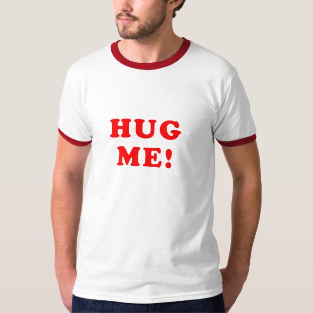 Hug mig! t-shirt (Framsida)