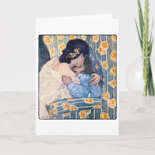 Hug och Kiss, Jessie Willcox Smith Kort (Framsida)