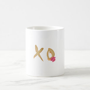Hug och Kiss Läppar Valentines Women's Coffee Mugg