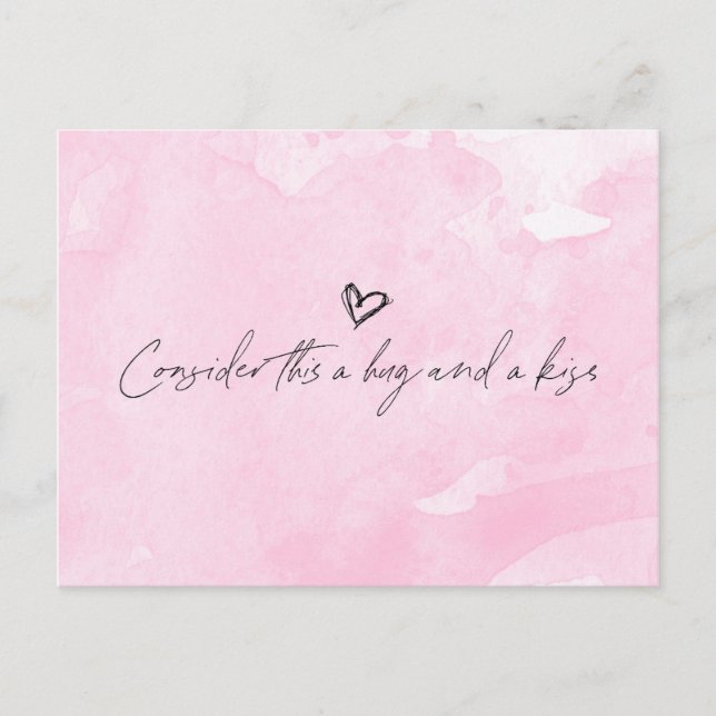 Hug och Kiss Vykort (Framsida)