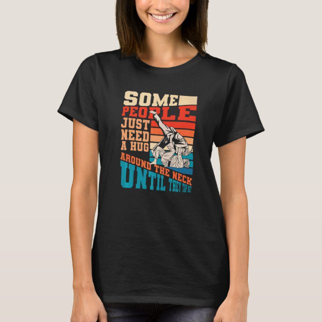 Hug runt Nacke-toppen ut Bjj Brazilian Jiu Jit T Shirt (Framsida)