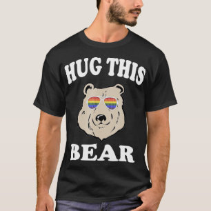Hug sin Bear Gay LGB Funny Gift  T Shirt