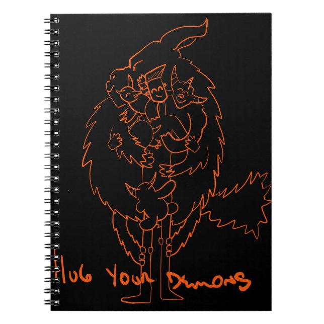 Hug Your Demons Anteckningsbok (Framsidan)