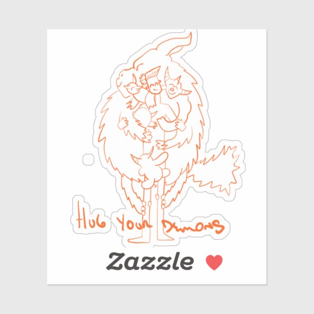Hug Your Demons Klistermärken (Ark)