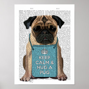 Huga en Pug Poster