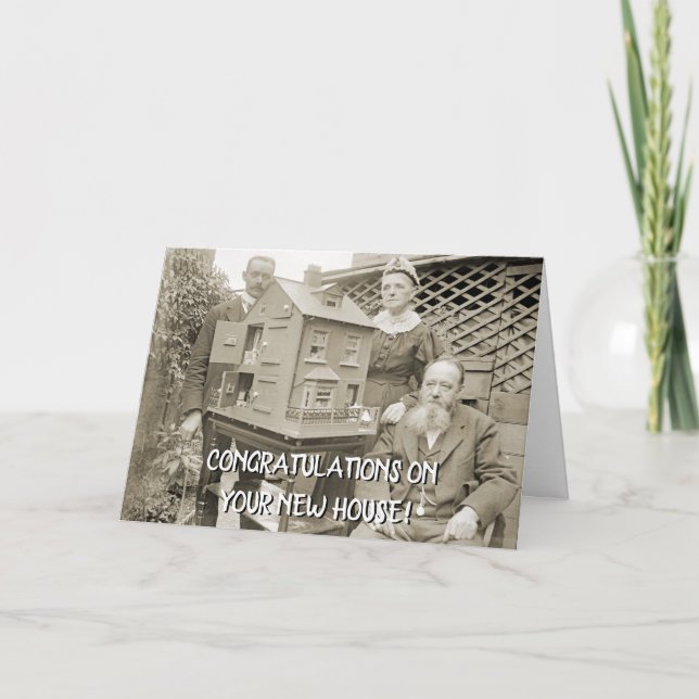 HUGE DOLLHOUSE 1890'S PHOTO DEADPAN FOLE ROLIGT KORT (Framsida)