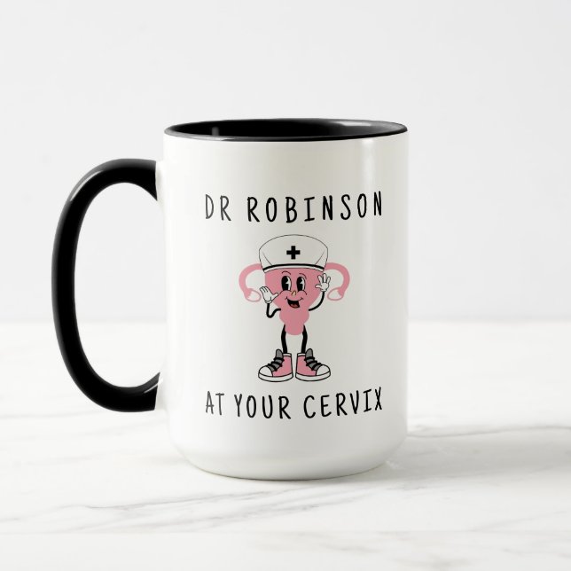 Huge Dr Custom Name på din Cervix Pesronalised Mugg (Vänster)