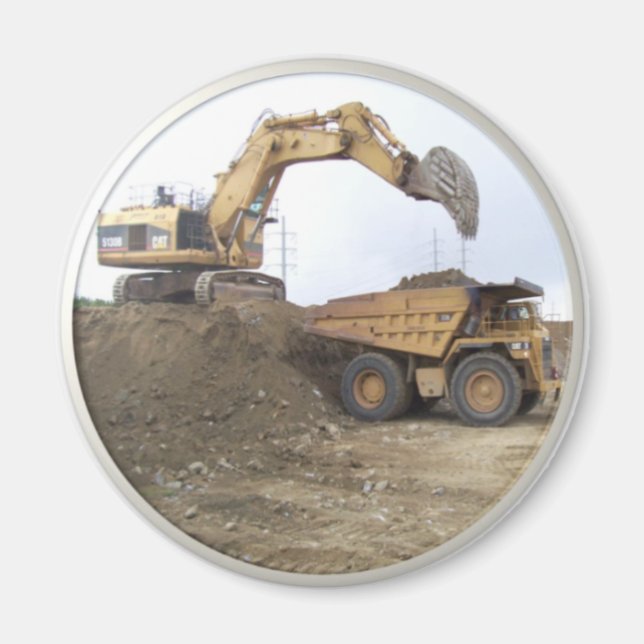 Huge Excavator/Lastbil Magnet (Framsidan)