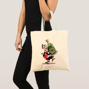Huge Flaska av Champagne Tote Bag Tygkasse
